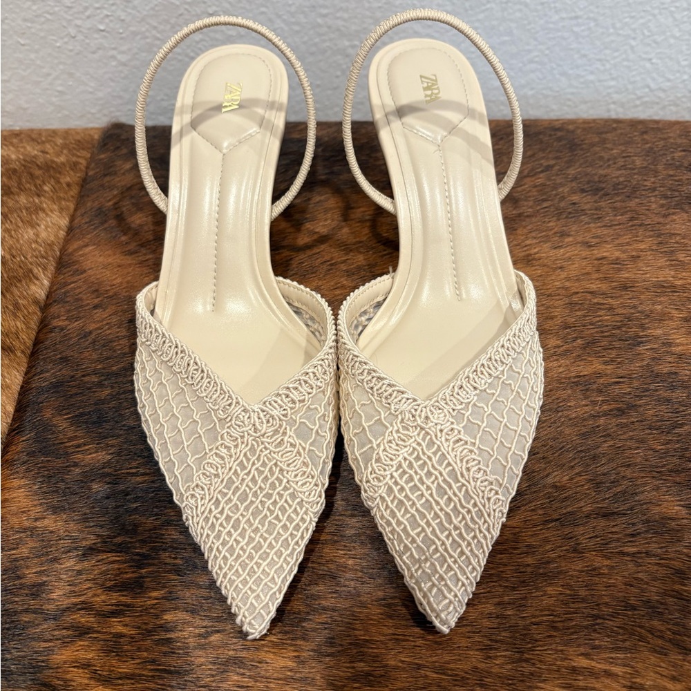 Zara Slingback Kitten Heel